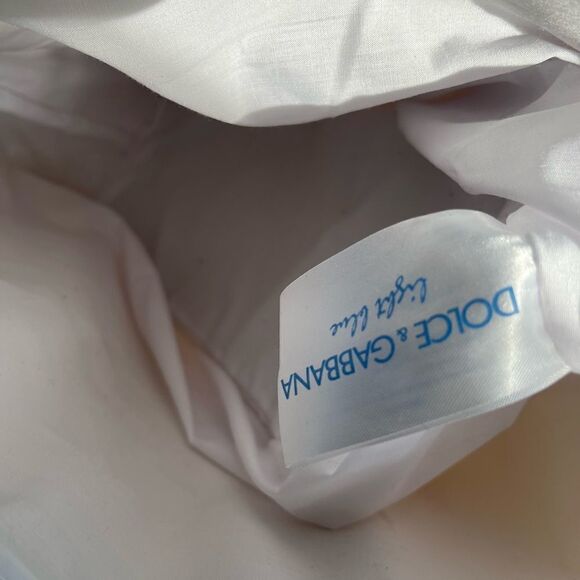 Dolce &Gabbana light Blue large tote bag white and blue with silver prints - Picture 14 of 15